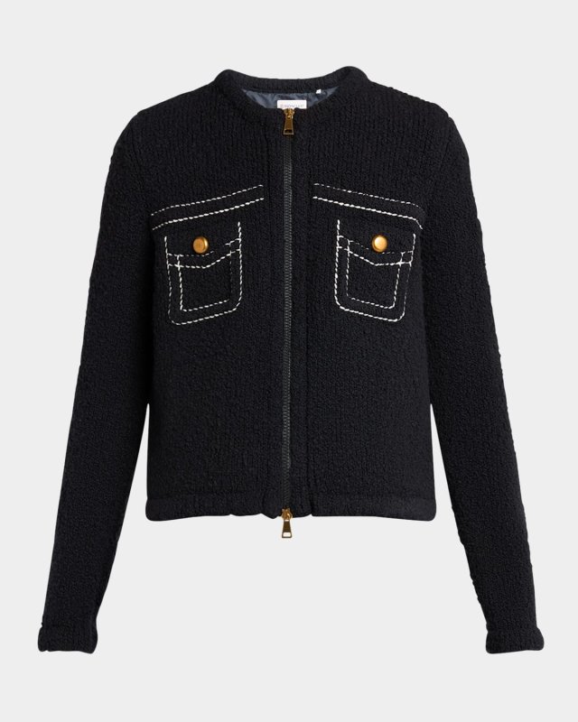 Comfort Wool Zip Cardigan